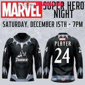 Adirondack Thunder 2024-2025 Marvel Super Hero Night Hockey Jersey