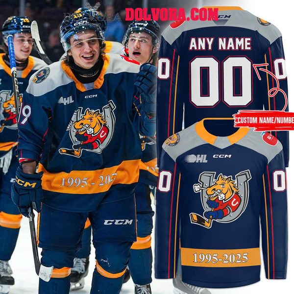 Barrie Colts 30th Anniversary 1995-2025 Personalized Hockey Jersey