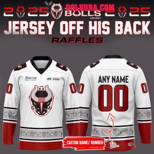 Birmingham Bulls Raffles Jersey Off His Back 2025 Personalized Hockey Jersey