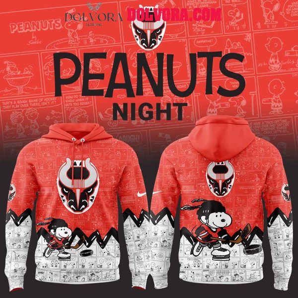 Birmingham Bulls Snoopy Hockey 75th Anniversary Of Peanuts Hoodie T-Shirt