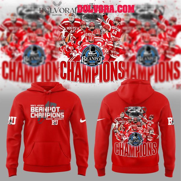 Boston University Terriers Men’s Ice Hockey BEANPOT Champion 2025 Hoodie T-Shirt