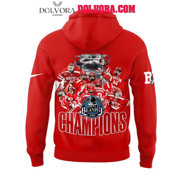 Boston University Terriers Men’s Ice Hockey BEANPOT Champion 2025 Hoodie T-Shirt