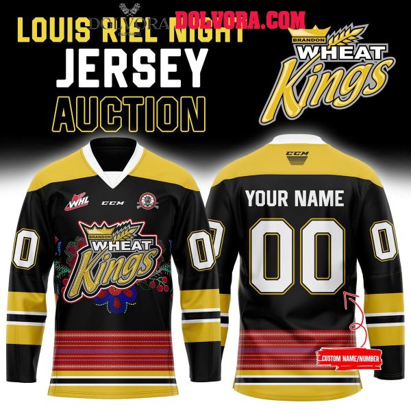 Brandon Wheat Kings 2025 Louis Riel Night Personalized Hockey Jersey