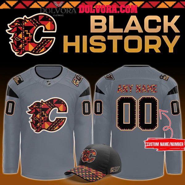 Calgary Flames Black History Month 2025 Personalized Hockey Jersey