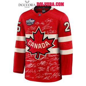 Canada Hockey 2025 4 Nations Face-Off Champions Signature Hockey Jersey