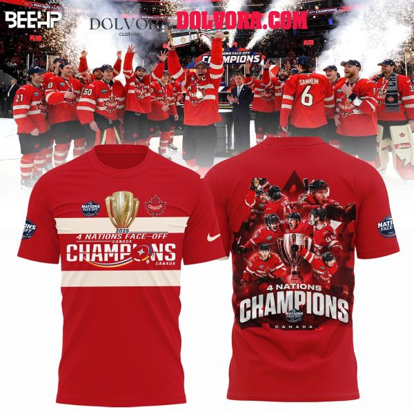 Canada Hockey 2025 Champions Of NHL 4 Nations Face-Off Hoodie T-Shirt