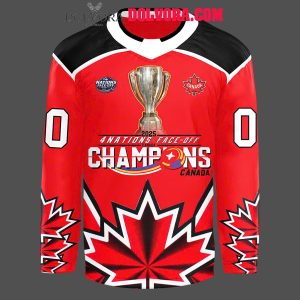 Canada Hockey NHL 4 Nations 2025 Champions Celebration Personalized Hockey Jersey