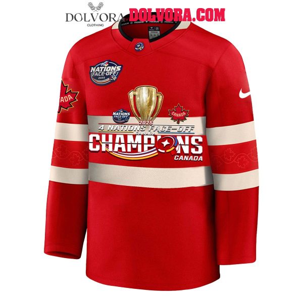 Canada Hockey Team NHL 4 Nations Champions 2025 Hockey Jersey