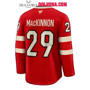 Canada NHL 4 Nations Face-Off Champions 2025 MacKinnon MVP Hockey Jersey