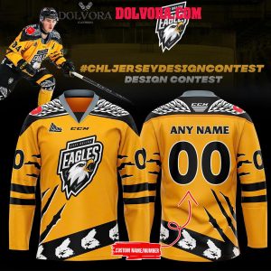 Cape Breton Eagles 2025 Let’s Rock Let’s Win Personalized Hockey Jersey