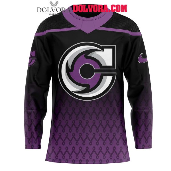 Cincinnati Cyclones Fight Cancer 2025 Purple Love Personalized Hockey Jersey