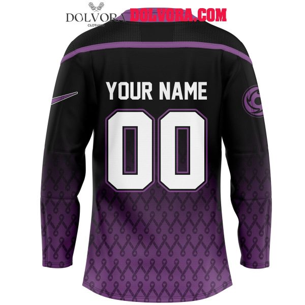 Cincinnati Cyclones Fight Cancer 2025 Purple Love Personalized Hockey Jersey