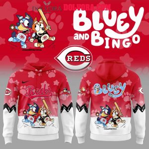 Cincinnati Reds Bluey And Bingo Playing Baseball 2025 Hoodie T-Shirt