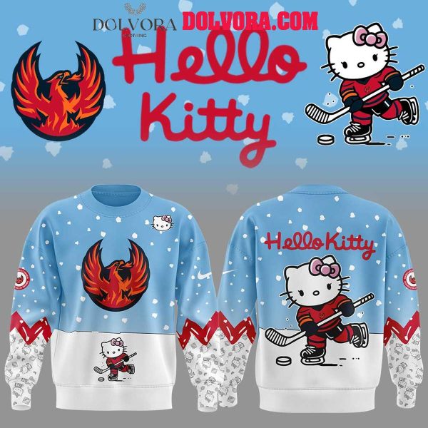 Coachella Valley Firebirds 2025 Hello Kitty 50th Anniversary Love Hoodie T-Shirt