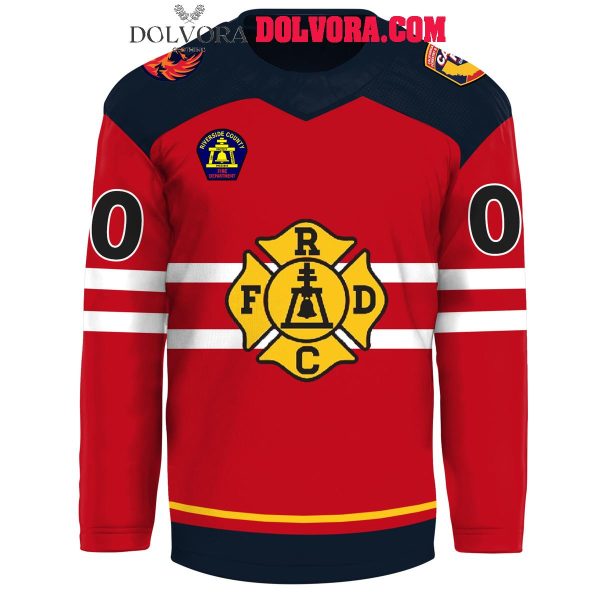 Coachella Valley Firebirds AHL First Responders Cal Fire Personalized Hockey Jersey