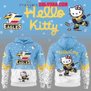 Colorado Eagles 2025 Hello Kitty 50th Anniversary Love Hoodie T-Shirt