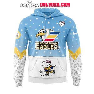 Colorado Eagles 2025 Hello Kitty 50th Anniversary Love Hoodie T-Shirt