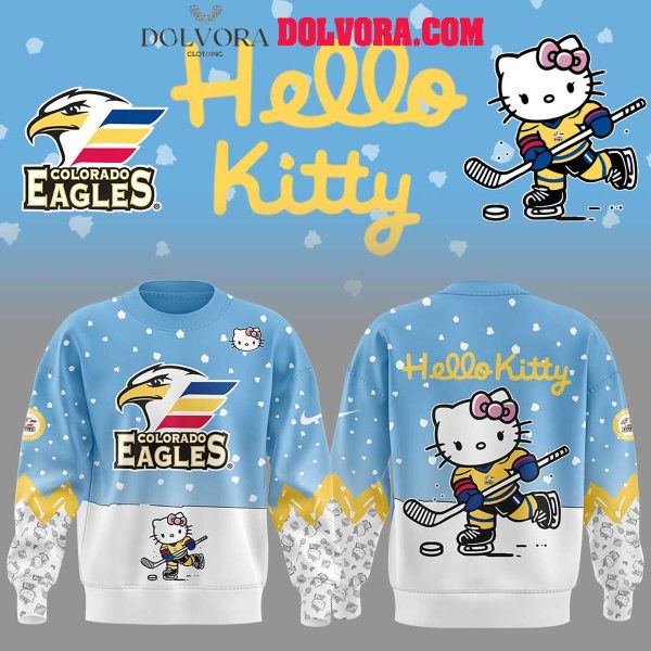 Colorado Eagles 2025 Hello Kitty 50th Anniversary Love Hoodie T-Shirt