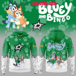 Dallas Stars Bluey 2025 Anniversary Time Hockey Hoodie T-Shirt