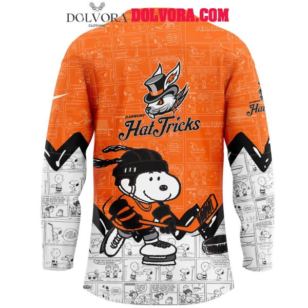 Danbury Hat Tricks 2025 Snoopy 75th Anniversary Peanuts Hockey Jersey