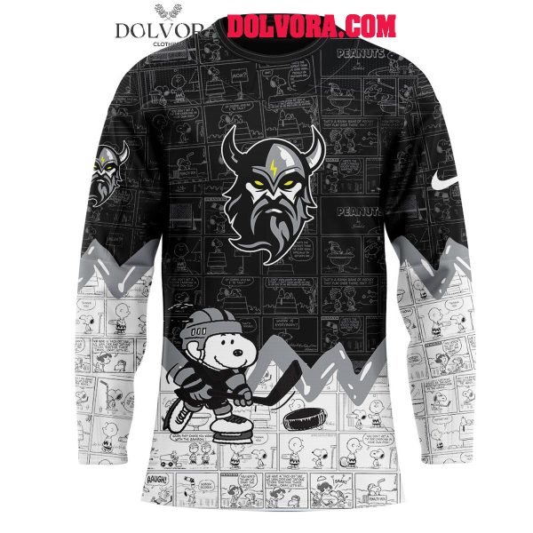 Delaware Thunder 2025 Snoopy 75th Anniversary Peanuts Hockey Jersey