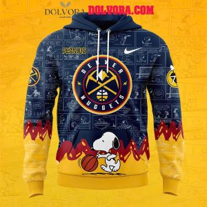 Denver Nuggets 75th Anniversary Of Peanuts 2025 Snoopy Time Hoodie T-Shirt