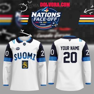 Finland National Team 4 Nations 2025 Personalized Hockey Jersey