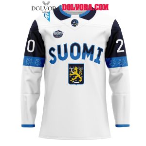 Finland National Team 4 Nations 2025 Personalized Hockey Jersey