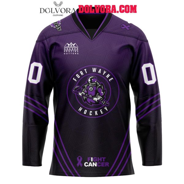 Fort Wayne Komets 2025 Komets Fight Cancer Personalized Hockey Jersey