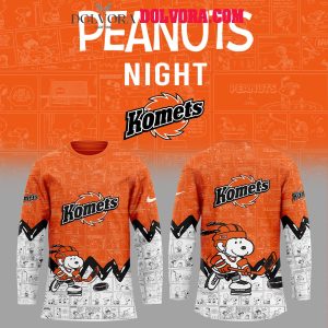 Fort Wayne Komets Anniversary Of Peanuts 2025 Snoopy Hockey Jersey