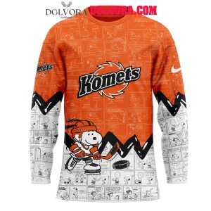 Fort Wayne Komets Anniversary Of Peanuts 2025 Snoopy Hockey Jersey