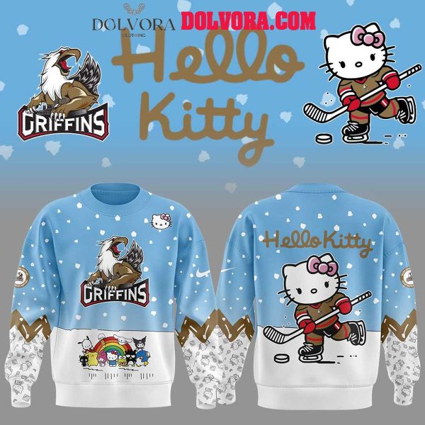 Grand Rapids Griffins 2025 Hello Kitty 50th Anniversary Love Hoodie T-Shirt