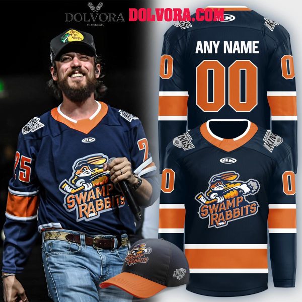 Greenville Swamp Rabbits Chris Janson 2025 The Collab Personalized Hockey Jersey