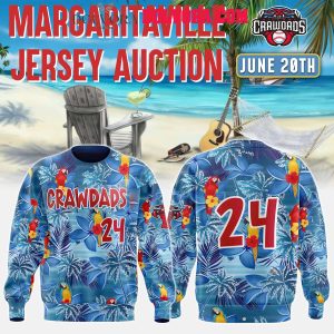 Hickory Crawdads Hawaiian 2025 Margaritaville Version Hoodie T-Shirt