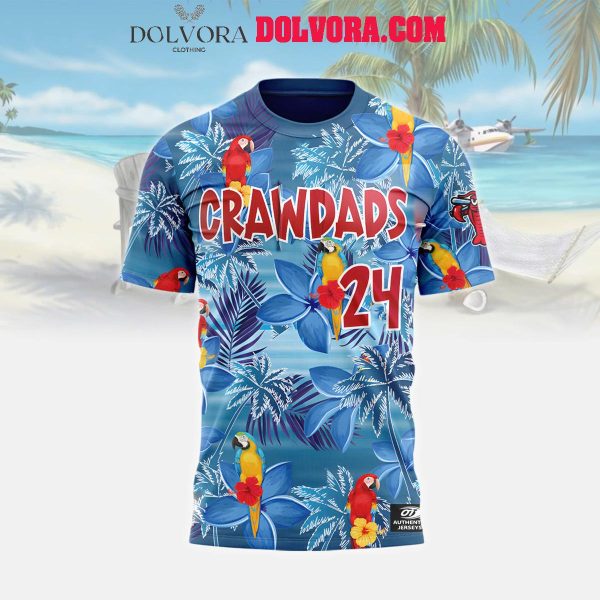 Hickory Crawdads Hawaiian 2025 Margaritaville Version Hoodie T-Shirt