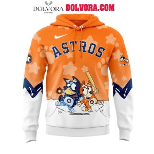 Houston Astros 2025 MLB Team Bluey And Bingo Celebration Hoodie T-Shirt