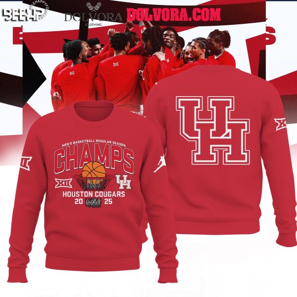 Houston Cougars 2025 Big 12 Men’s Basketball Champions Hoodie T-Shirt