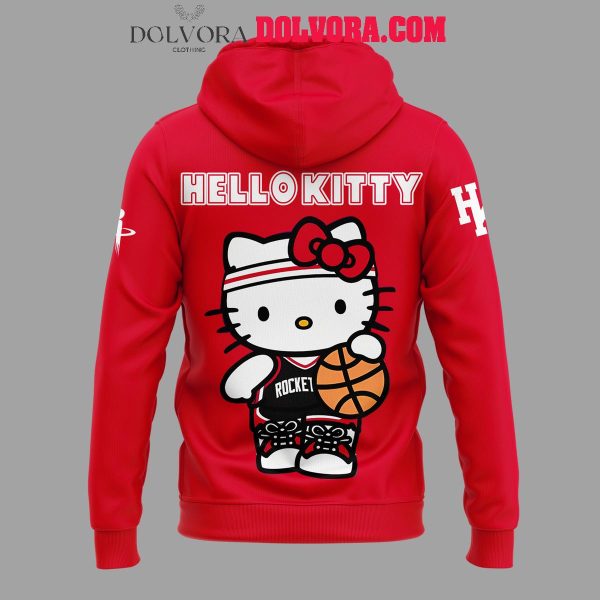 Houston Rockets NBA Celebrating Hello Kitty 50 Years 2025 Hoodie T-Shirt