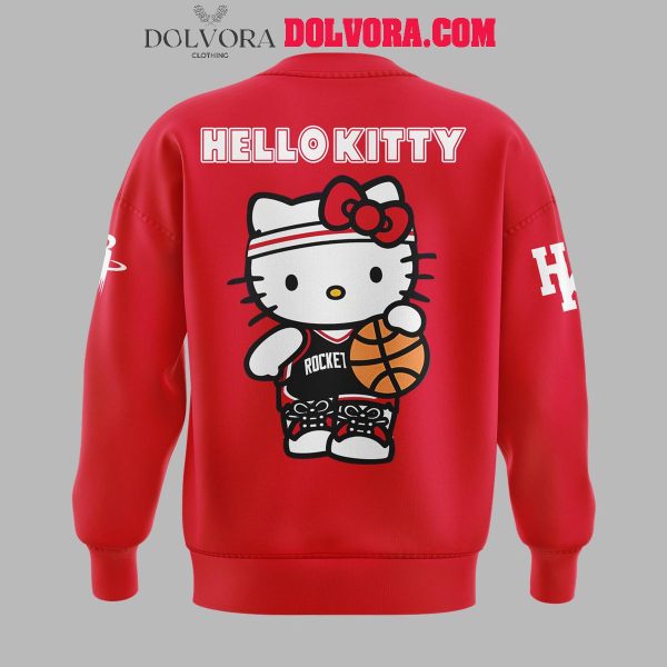 Houston Rockets NBA Celebrating Hello Kitty 50 Years 2025 Hoodie T-Shirt