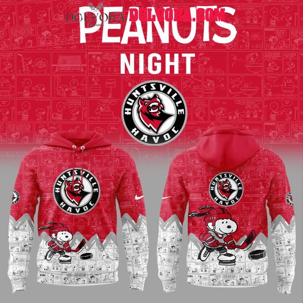 Huntsville Havoc 75th Anniversary Of Peanuts 2025 Snoopy Time Hoodie T-Shirt