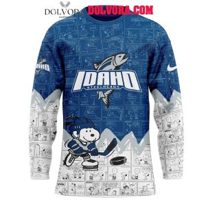 Idaho Steelheads Anniversary Of Peanuts 2025 Snoopy Hockey Jersey