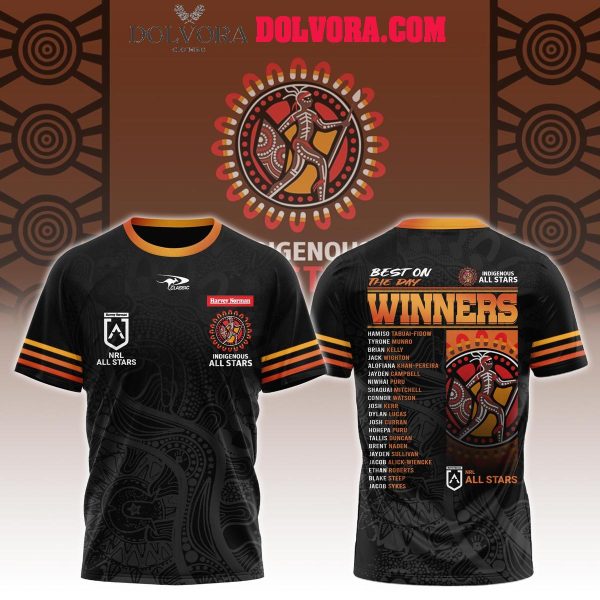 Indigenous All Stars NRL Best On The Day Winner List Team 2025 Hoodie T-Shirt