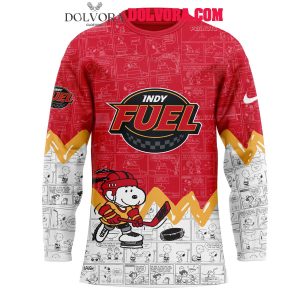 Indy Fuel Anniversary Of Peanuts 2025 Snoopy Hockey Jersey