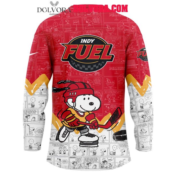 Indy Fuel Anniversary Of Peanuts 2025 Snoopy Hockey Jersey