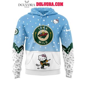 Iowa Wild 2025 Hello Kitty 50th Anniversary Love Hoodie T-Shirt