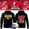 Kansas City Chiefs Football Super Bowl Champions 2025 Red Hoodie T-Shirt