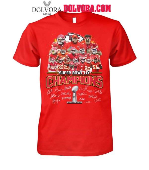 Kansas City Chiefs 2025 Super Bowl LIX Go Chiefs Kingdom Champions Tshirt