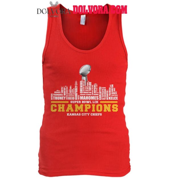 Kansas City Chiefs 2025 Super Bowl LIX Skyline Champions Tshirt