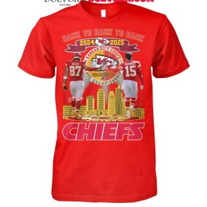 Kansas City Chiefs Back To Back To Back 2024-2025 Super Bowl Champions Shirt