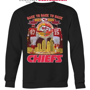 Kansas City Chiefs Back To Back To Back 2024-2025 Super Bowl Champions Shirt